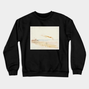 A Steamer off a Pier, Margate, 1843 Crewneck Sweatshirt